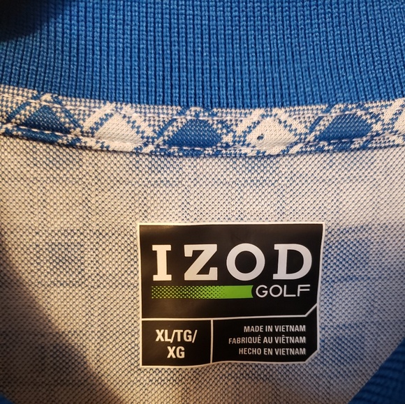 IZOD Golf Collared Polo/Wicking/SunControl - Picture 2 of 8